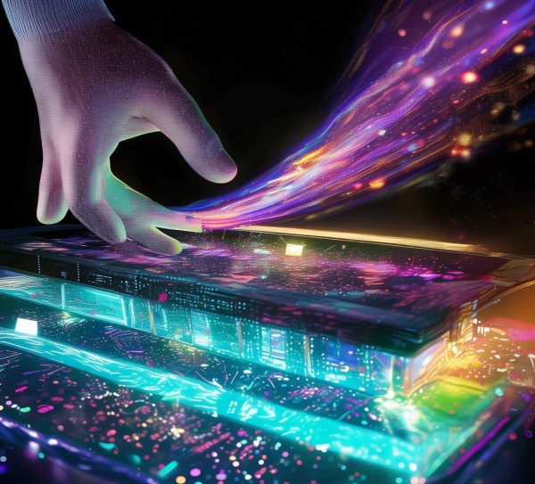 创新与未来科技画，艺术之光